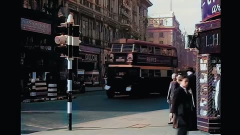 London 1940s: Street Scenes in Wartime Britain