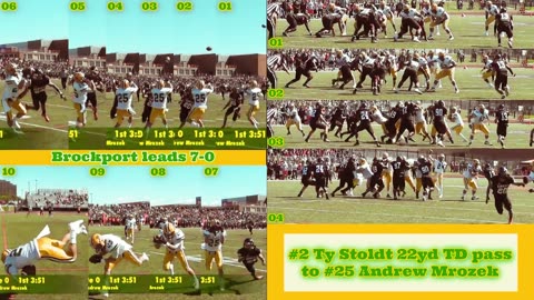Prototype 284: Brockport Ty Stoldt 22yd TD pass to Andrew Mrozek vs Buffalo State