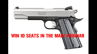 Ruger SR1911 .45 ACP 5″ MINI #2 FOR 10 SEATS IN THE MAIN WEBINAR