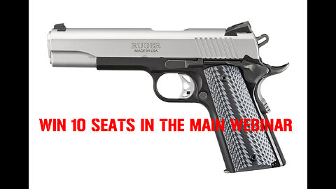 Ruger SR1911 .45 ACP 5″ MINI #2 FOR 10 SEATS IN THE MAIN WEBINAR