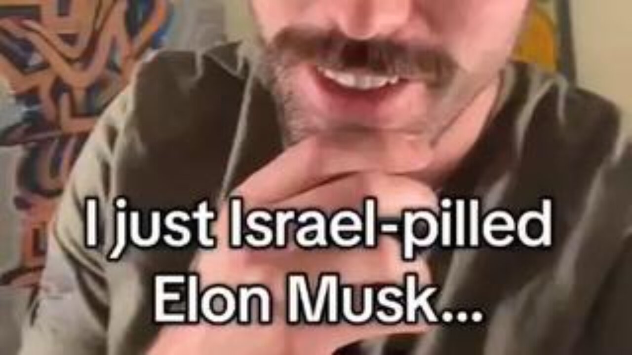 I just Israel-pilled Elon Musk... Ian Carroll