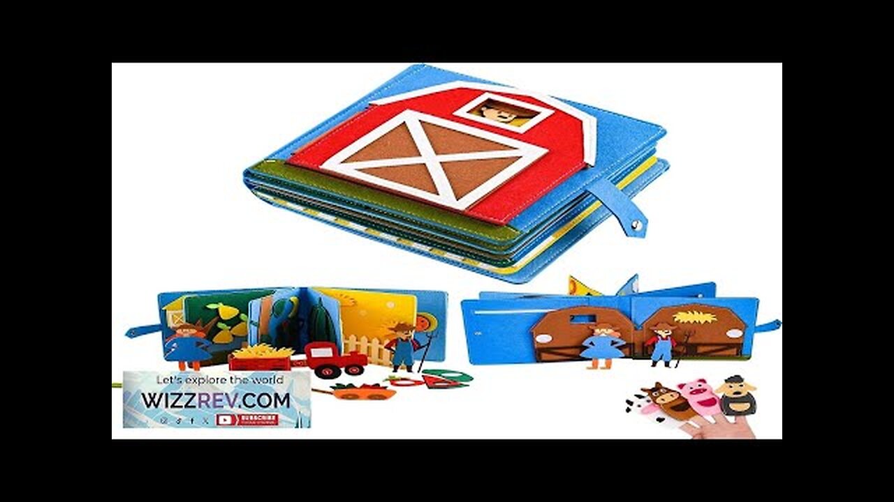 3D Montessori Storytelling Cloth Book Felt Busy Board Book Preschool Toddlers Early Review