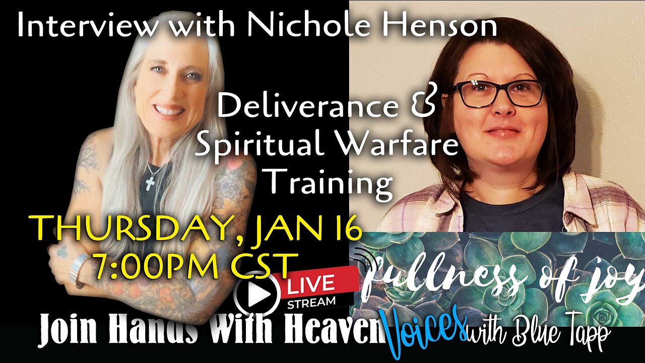 Blue Tapp LIVE! VOICES... Interview with Nichole Henson : Deliverance & Spiritual Warfare Training