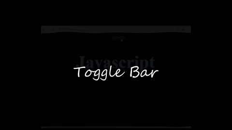 Toggle Button without Html Css