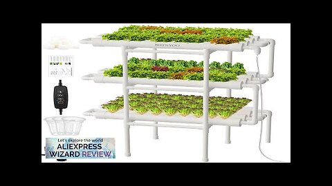 3-Layer/108 Sites Hydroponics Growing System Kits PVC Pipe Soilless Cultivation Garden Review