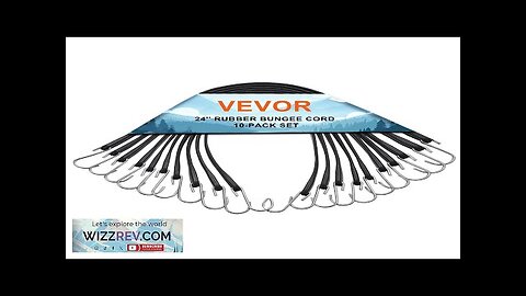 VEVOR 10 Pcs Flat Bungee Cord Set 20 mm Heavy Duty Bungee Review