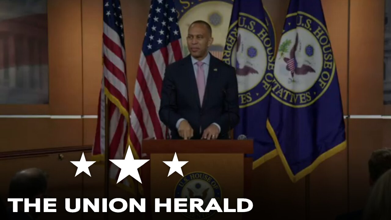 House Democratic Leader Jeffries Holds a Press Conference on Government Funding Negotiations