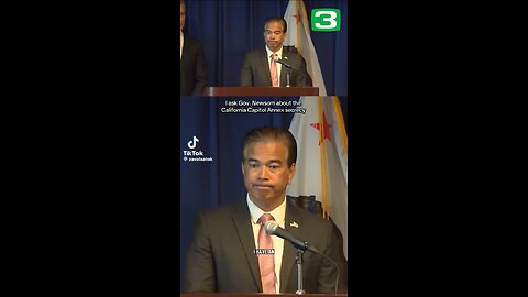 The news report is questioning to Newsom and AG about Sacramento Capitol project