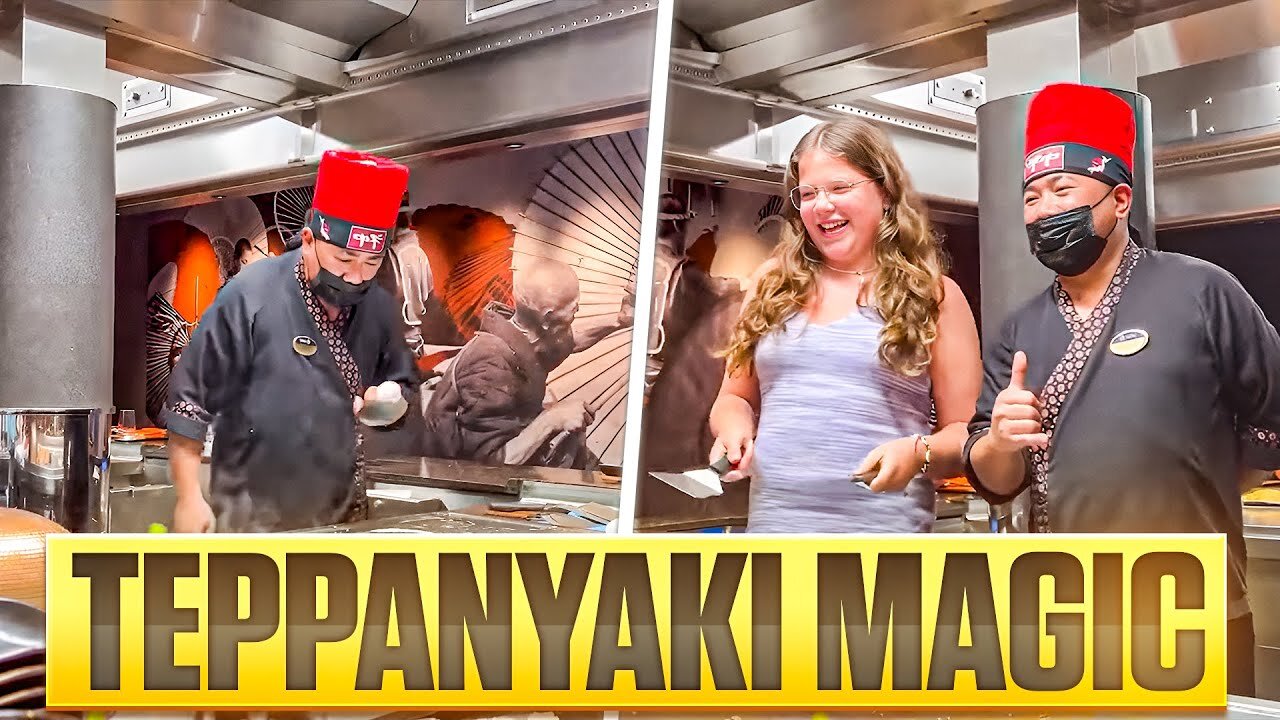 Unlocking Teppanyaki Magic 🍣 Day 8 Dining on MSC Seashore!
