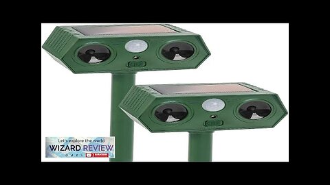 2 Pcs Ultrasonic Animal Repeller Outdoor Solar Pest Repellent Waterproof Mouse Review