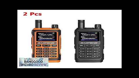 2Pcs Baofeng UV-17 Pro GPS Handheld Walkie Talkie Six Bands Wireless Copy Review