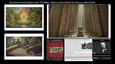 THIS IS SPIRITUAL, BIBLICAL AND REAL - SEE WHAT THE USA INC/CABAL IS HIDING - USING THE BIBLE