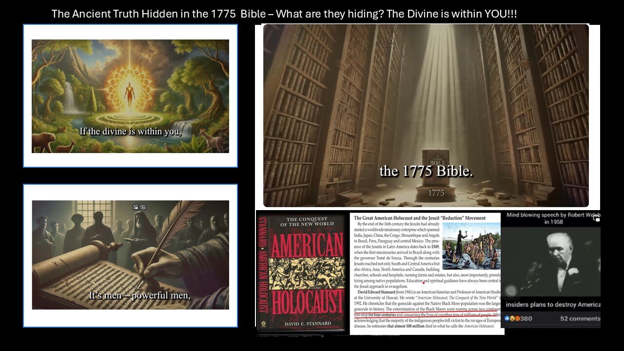 THIS IS SPIRITUAL, BIBLICAL AND REAL - SEE WHAT THE USA INC/CABAL IS HIDING - USING THE BIBLE