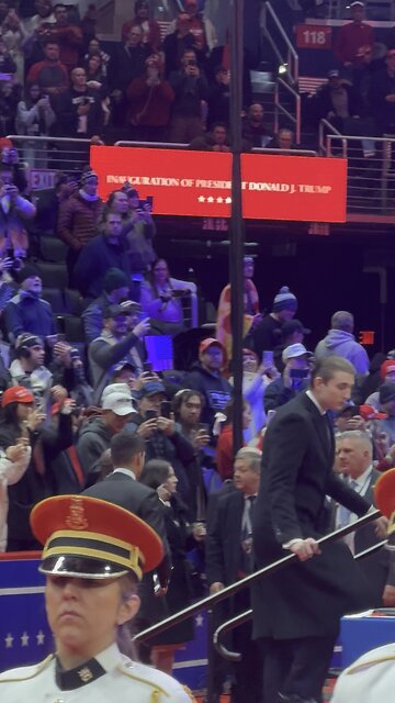 Barron Trump entrance at Inauguration Parade!