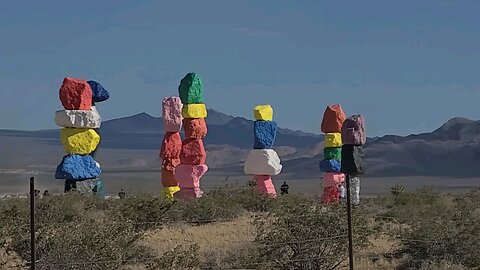 Have you seen Seven Magic Mountains south of Las Vegas? Check this out! #follow #lasvegas #travel