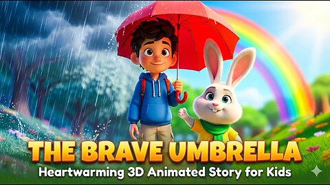 The Brave Umbrella 🌂 | Heartwarming 3D Animated Story for Kids | Kindness Cartoon