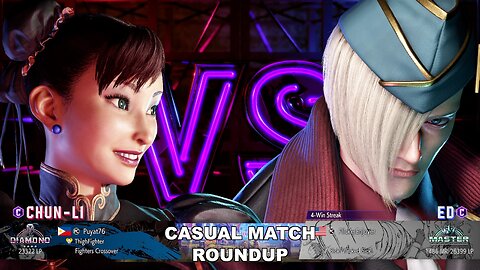 Kuya Kalbo SF6 Casual Match Roundup. Chun Li 4 star Diamond Rank [Hori Fight Stick]