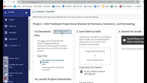 SAM Textbook Project Excel Module 02 Formulas and Formatting, Klapore Engineering | Cengage