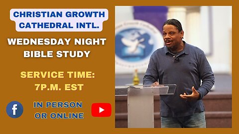 C.G.C. Wednesday Night Bible Study (January 28th 2025)