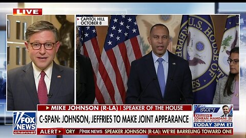 Speaker Johnson: I'll Debate Hakeem Jeffries... When Govt Opens
