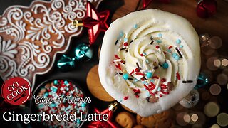 🍂 Gingerbread Latte with Whipped Cream | The Coziest Holiday Coffee You’ll Ever Make! ☕