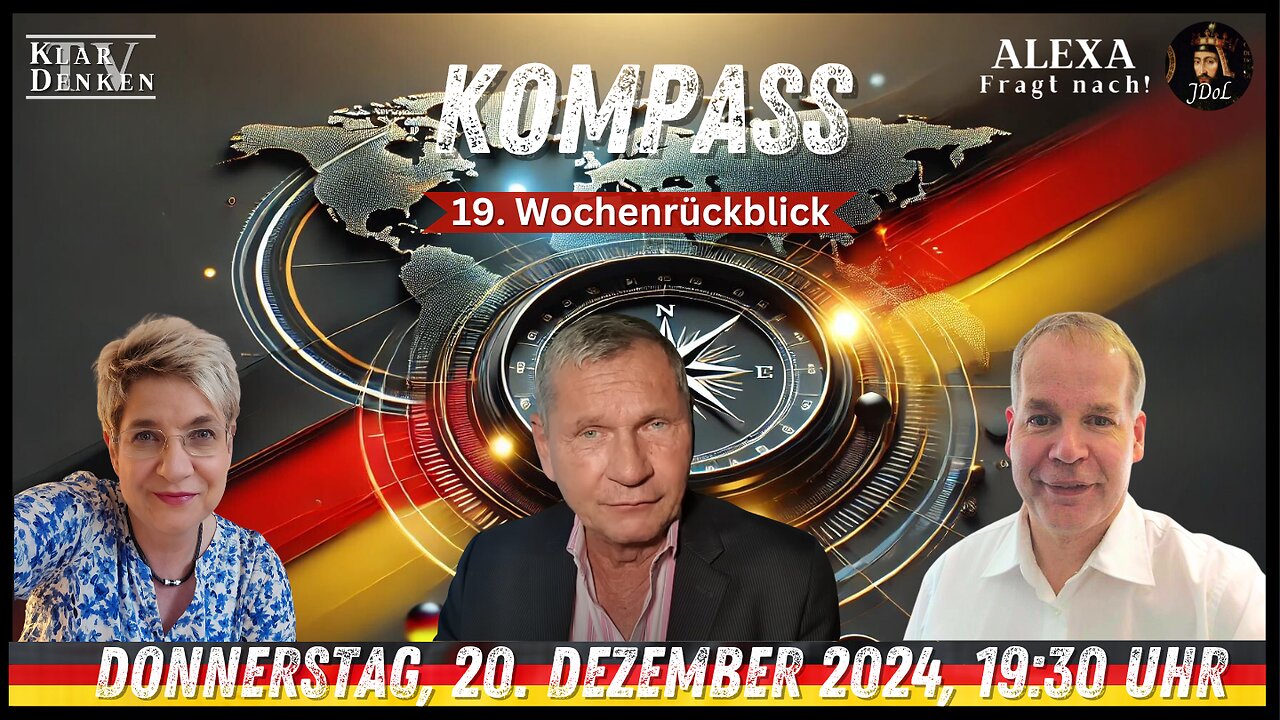 LIVE | KOMPASS - 19. Wochenrückblick mit Alexa, Claudius Fabig und Stefan