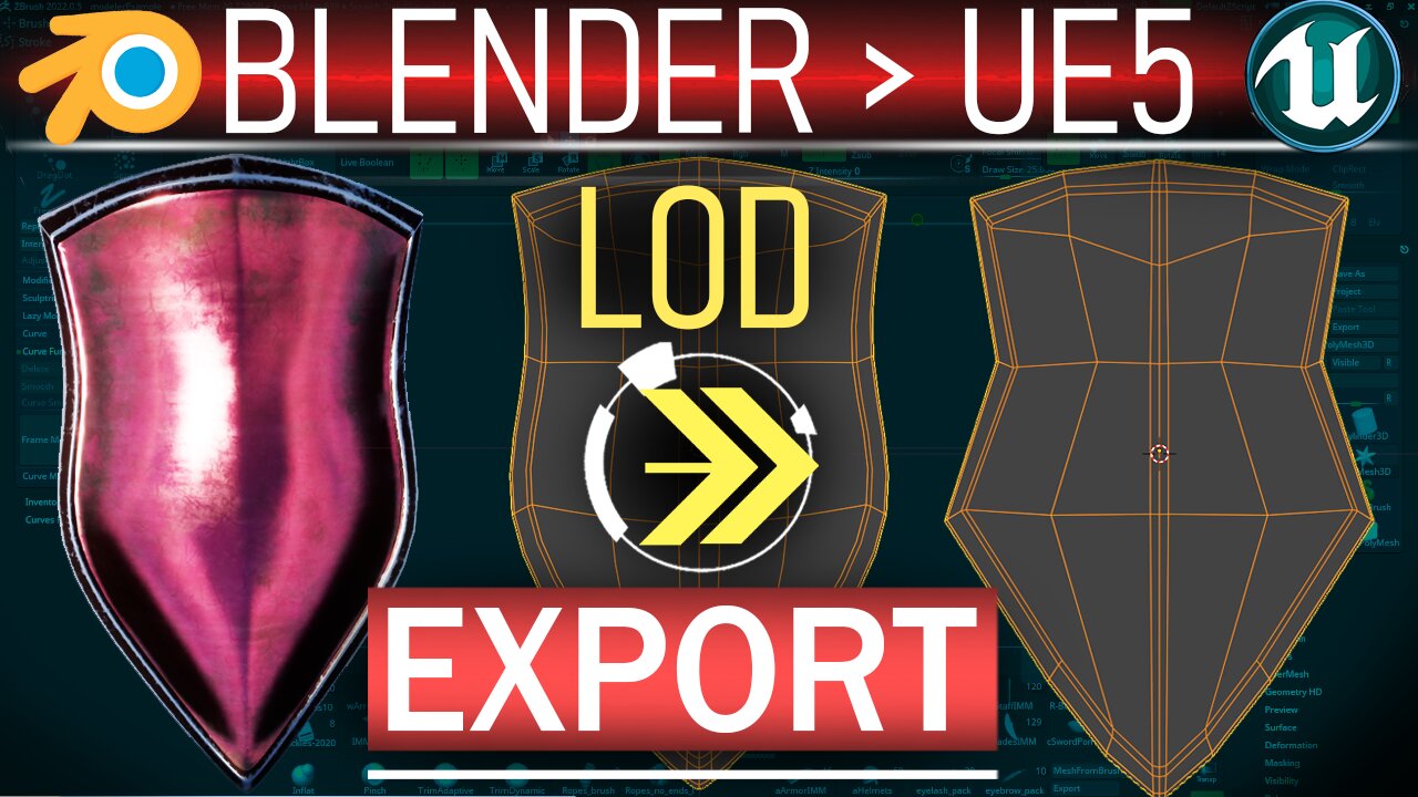 Blender to Unreal5: How To Export LODs (In 2 MINUTES!)