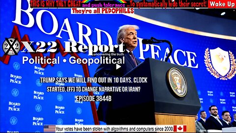 Ep 3844b - Trump Says We Will Find Out In 10 Days, Clock Started, [FF] To Change Narrative Or Iran?