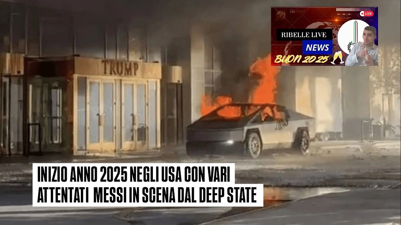 INIZIO ANNO 2025 NEGLI USA CON VARI ATTENTATI MESSI IN SCENA DAL DEEP STATE