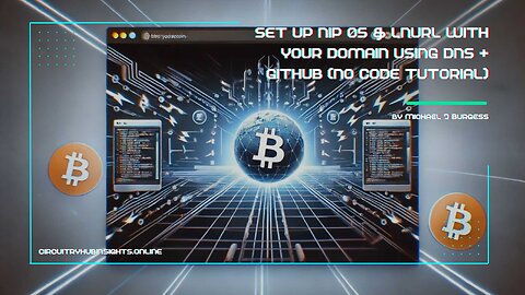 Set Up NIP 05 & LNURL with Your Domain Using DNS + GitHub (No Code Tutorial)