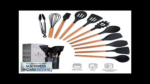 12PCS Silicone Kitchenware Non-Stick Cookware Kitchen Utensils Set Spatula Shovel Egg Review