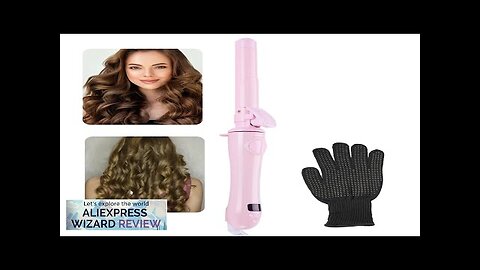 New 25mm Ceramic Barrel Curling Iron Automatic Hair Curlers Rotating Hair Iron Review