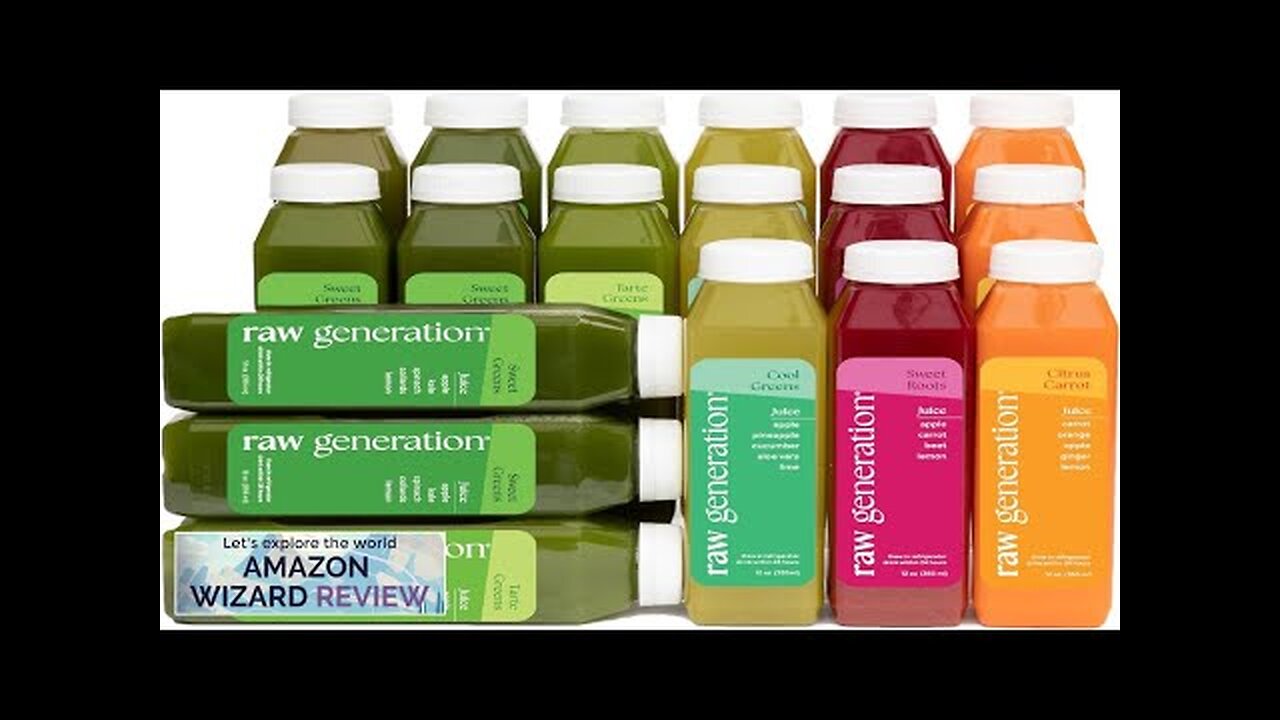 Raw Generation 3-Day Skinny Cleanse Fresh Cold Pressed Juice Detox Cleanse Review