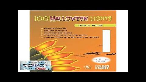 Halloween Orange String of Lights 100 Review