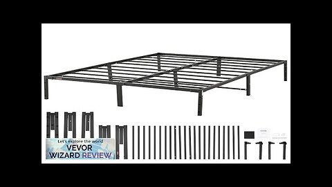 VEVOR 14 Inch Full Metal Bed Frame Platform No Box Spring Needed Review