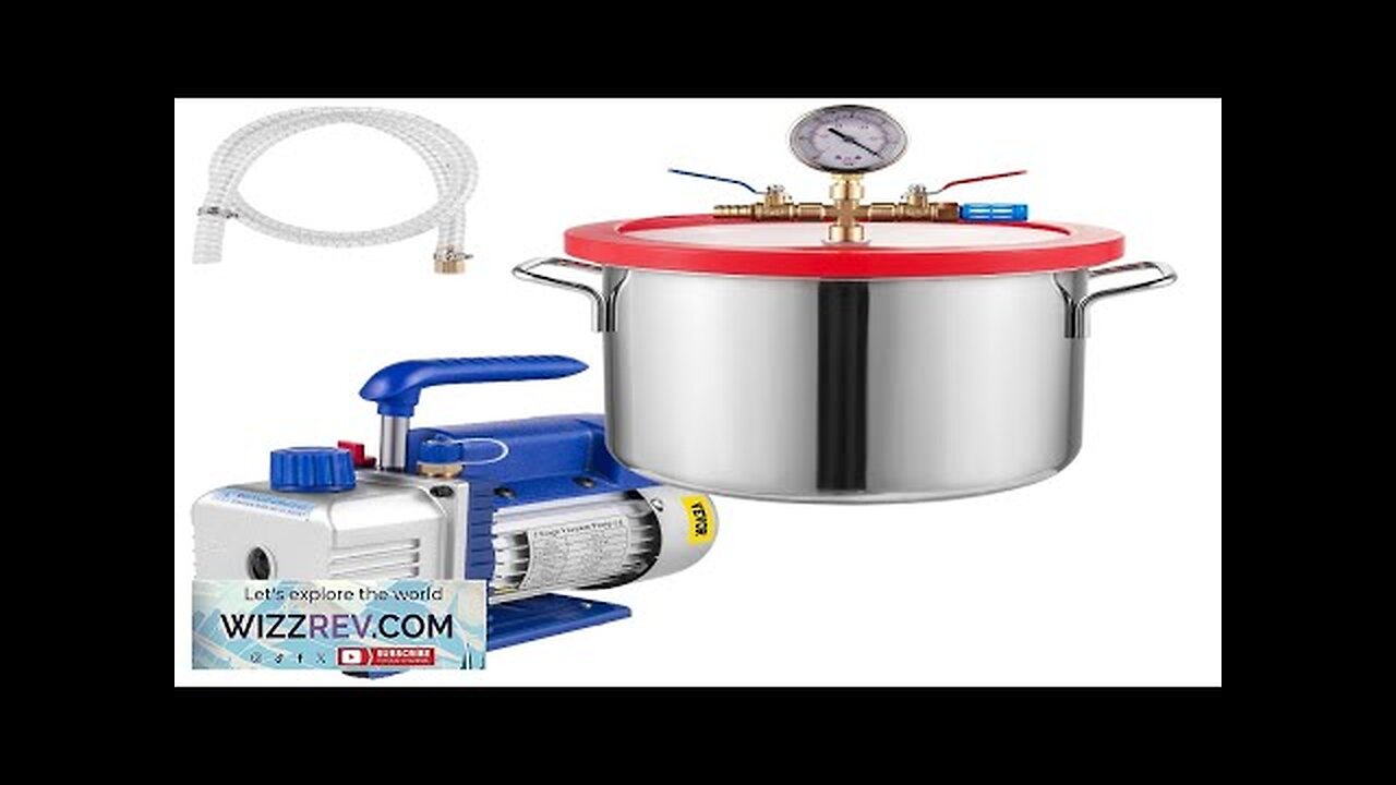 VEVOR 1.5 Gallon Vacuum Degassing Chamber Kit Stainless Steel Degassing Chamber 5.7L Review