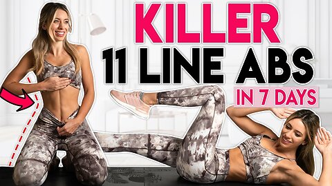 Killer 11 Line Abs 🔥 | 5-Min Belly Fat Burn Workout to Sculpt Your Core in 7 Days
