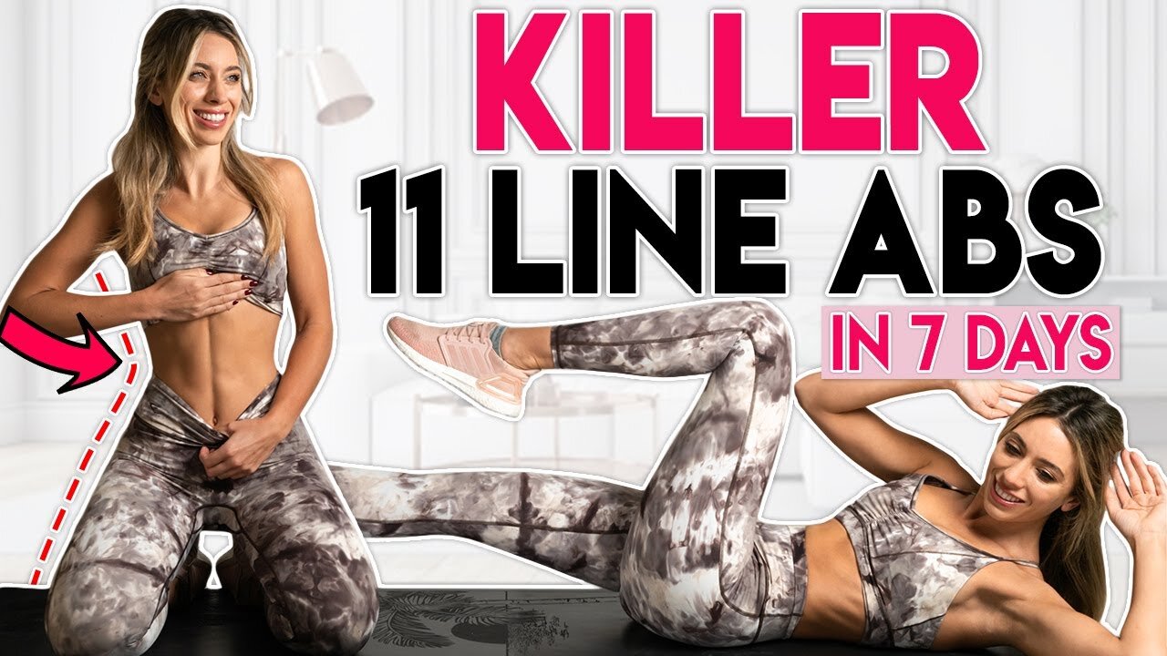Killer 11 Line Abs 🔥 | 5-Min Belly Fat Burn Workout to Sculpt Your Core in 7 Days