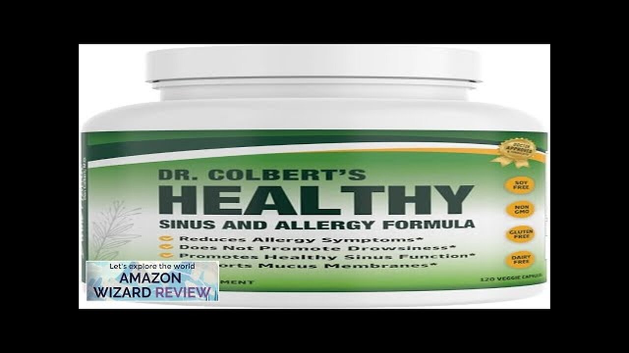 Dr. Colbert's Healthy Sinus Formula Allergy & Sinus Support 60 Review