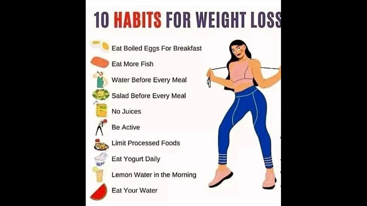 10 habits for weight loss