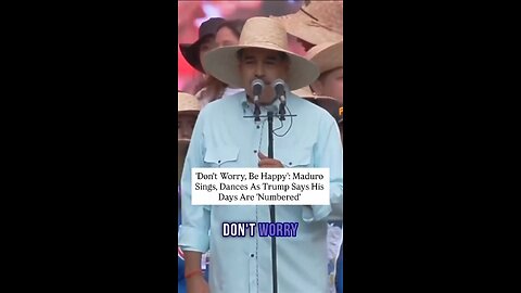 President Maduro of Venezuela singing for Peace against Trump US threat
