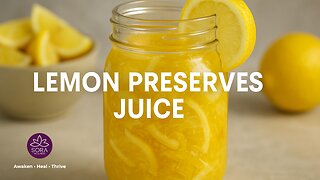 Lemon Preserves Juice — Nature’s Freshness Hack
