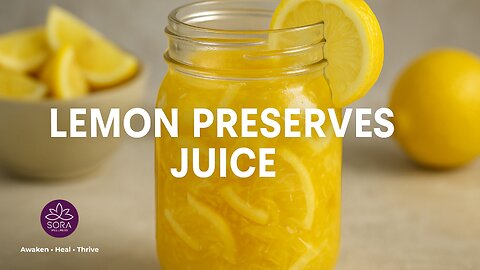 Lemon Preserves Juice — Nature’s Freshness Hack