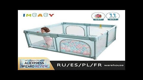 IMBABY Playpen For Children With Pull rings For Free Kids Fence Safety Review