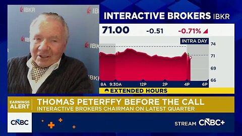 Interactive Brokers CEO Thomas Peterffy talks quarterly results ahead of investors call