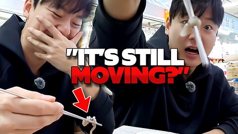 Eating Moving Octopus in Korea...