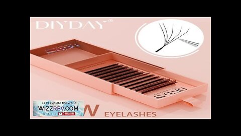 DIYDAY 5D W Shape Eyelash Extensios Automatic Flowering W-Shaped Bloom 5D Lashes Review