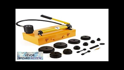 VEVOR Hydraulic Knockout Punch Kit 15 Ton 1/2" to 4" Conduit Hole Review