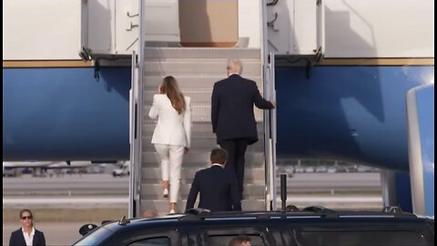 President Trump en route to inauguration