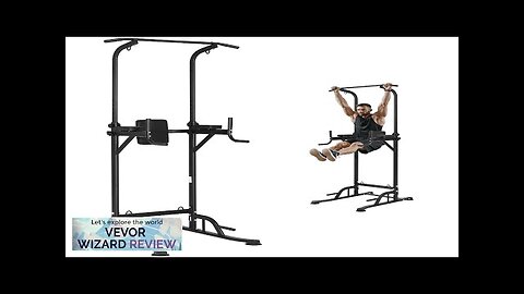 VEVOR Power Tower Dip Station 10-Level Height Adjustable Pull Up Bar Stand Review